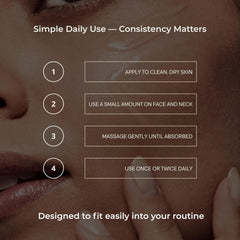 Vitamo Cream texture spread across skin for instant smoothness