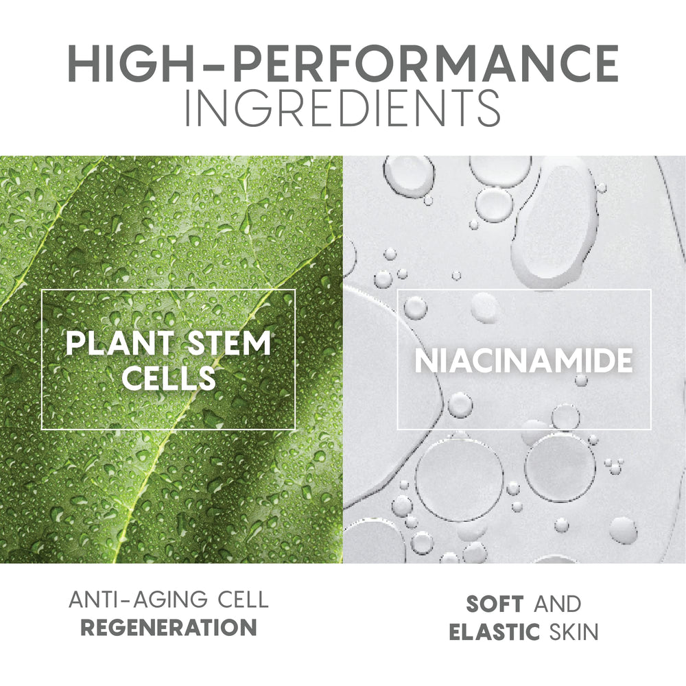 Niacinamide helps smoother texture and refined pores