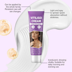 Massage absorption shows fast absorption into skin with Vitiligo Cream.