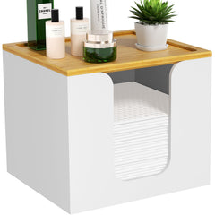 VITVITI disposable face towel holder box with acrylic design keeps towels visible and organized.