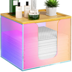 VITVITI disposable face towel holder in clear acrylic for easy towel access.