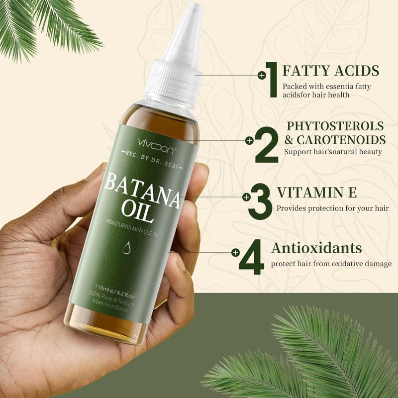 Vivccon Batana Oil applied to scalp during massage
