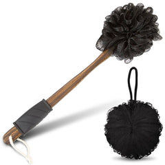 Vive 17inch shower loofah with long handle for back scrubbing and easy reach