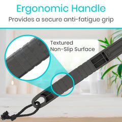 Vive textured non-slip handle stays secure when wet