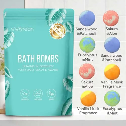 Vivifyrean bath bombs dissolve with colorful fizz for vibrant tub time