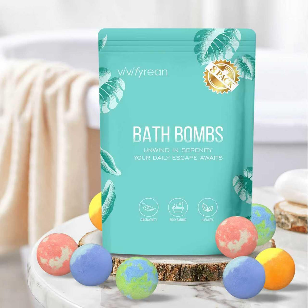 Vivifyrean Eucalyptus and Mint bomb fragrance delivering a refreshing bath experience