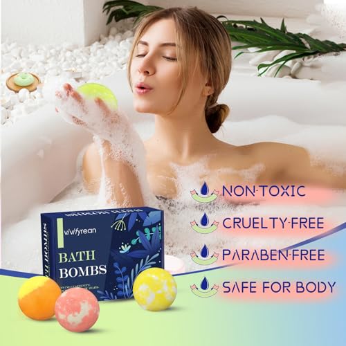 Vivifyrean lavender honeysuckle bath bomb, soothing aroma for relaxation