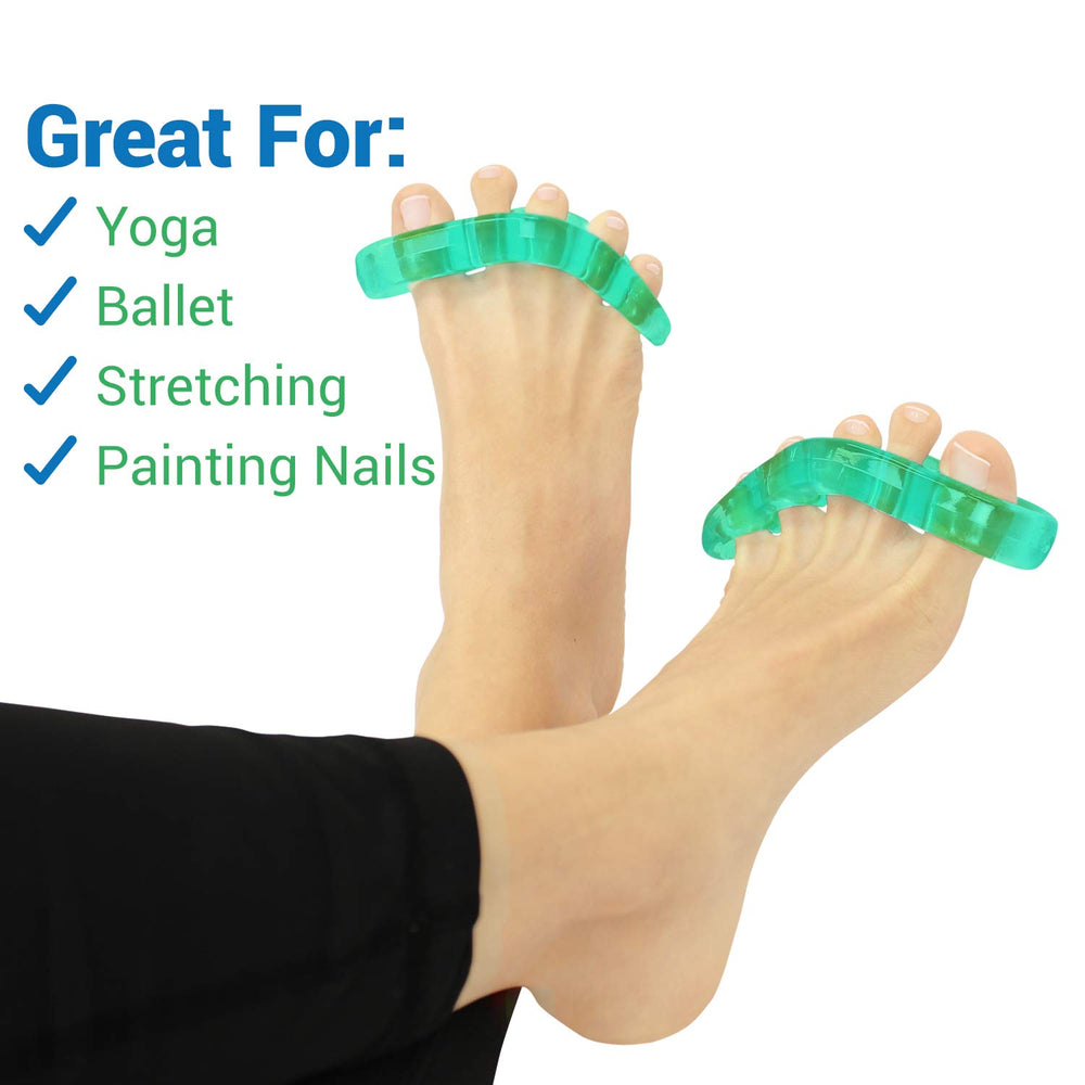 ViveSole toe separators boosting flexibility and circulation during daily activities.