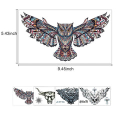 VIWIEU 3D realistic tattoos for front torso with eye-catching depth.