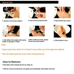 VIWIEU gift-ready temporary tattoos perfect for parties and festivals.