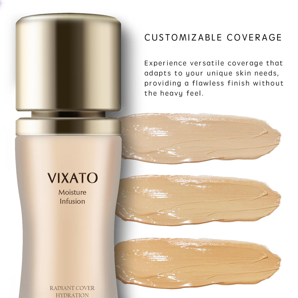 VIXATO Foundation Concealer applicator demonstrates precise application and comfortable wear.