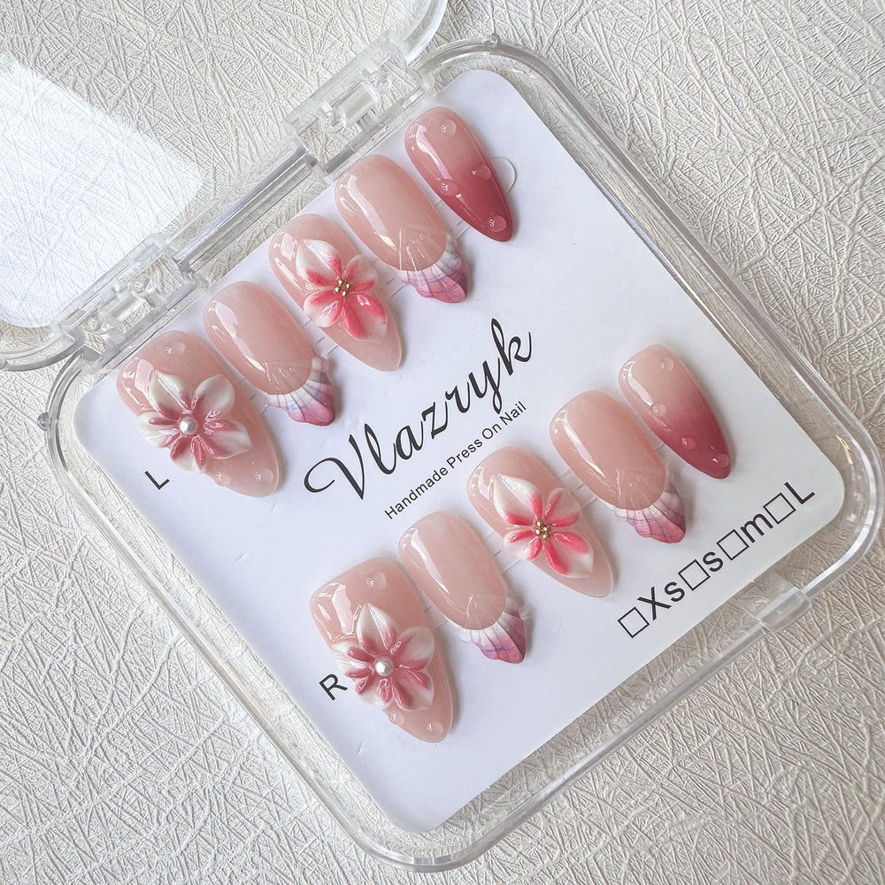 Vlazryk handmade painted nails with smooth, streak-free surface