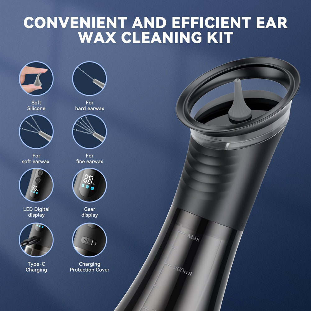 VLINGQI IPX5 waterproof ear cleaner ready for shower use