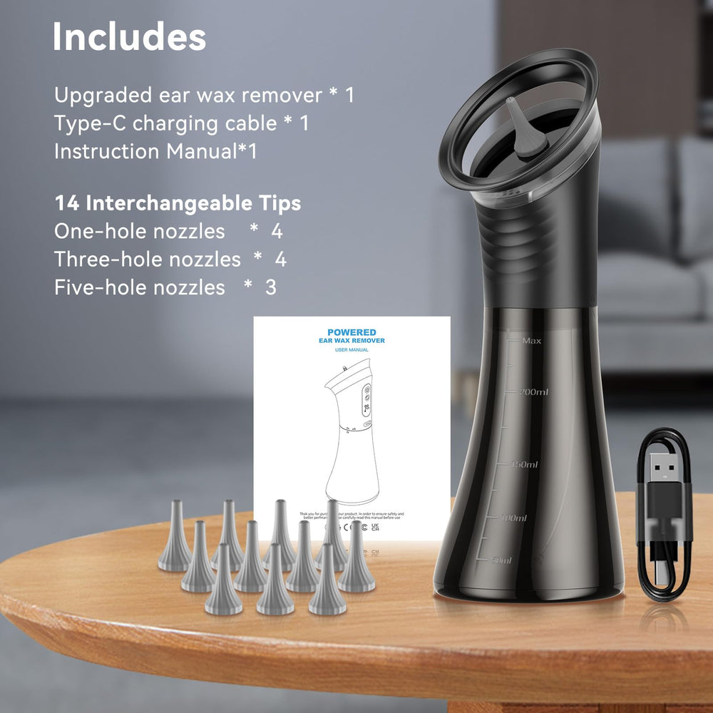 VLINGQI setup with charging cable and instruction manual for easy setup