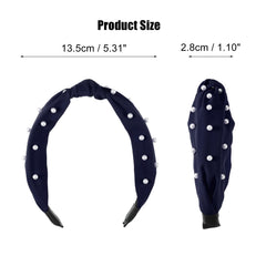 VOCOSTE satin headband on model demonstrates versatile styling for outfits and events.