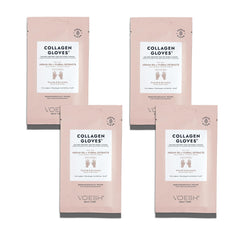 VOESH Collagen Gloves four-pack product shot for deep hydration.