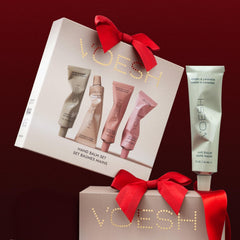 VOESH travel-size 1 oz hand balms ready for on-the-go hydration