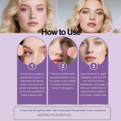 VOGUZY Travel-friendly palette fits easily in purses for quick touch-ups.