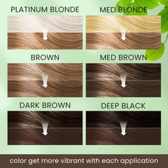 VOLLUCK Hair Dye Shampoo chestnut brown swatch suggests rich versatile shade