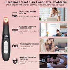 Vowleike Eye Lift Wand thermostatic display highlights temperature control for soothing warmth