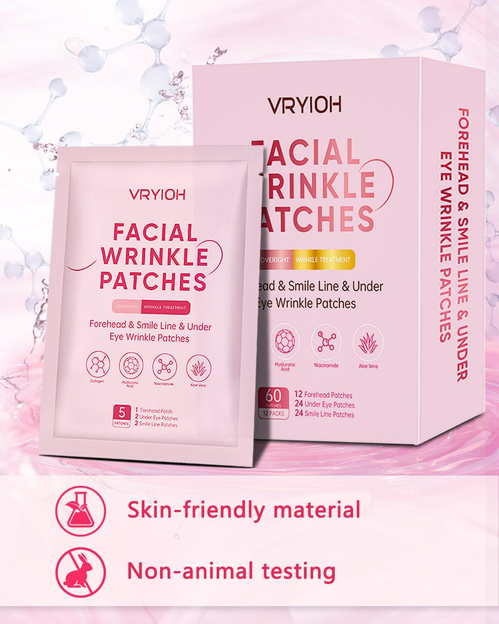 Vryioh smile-line patches targeting mid-face lines for smoother contours.