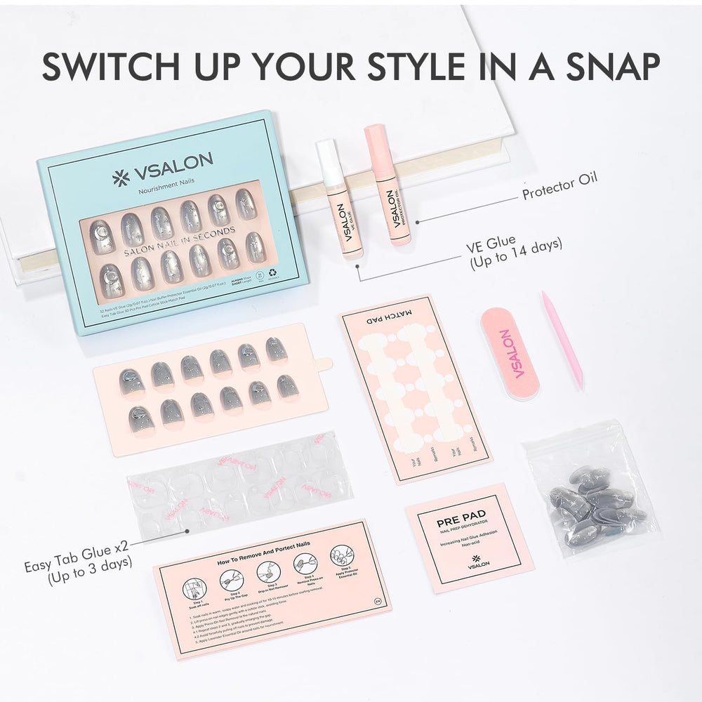 VSALON cuticle oil nourishes and hydrates nails