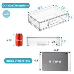 Vtopmart drawers with pull-out handles for easy access