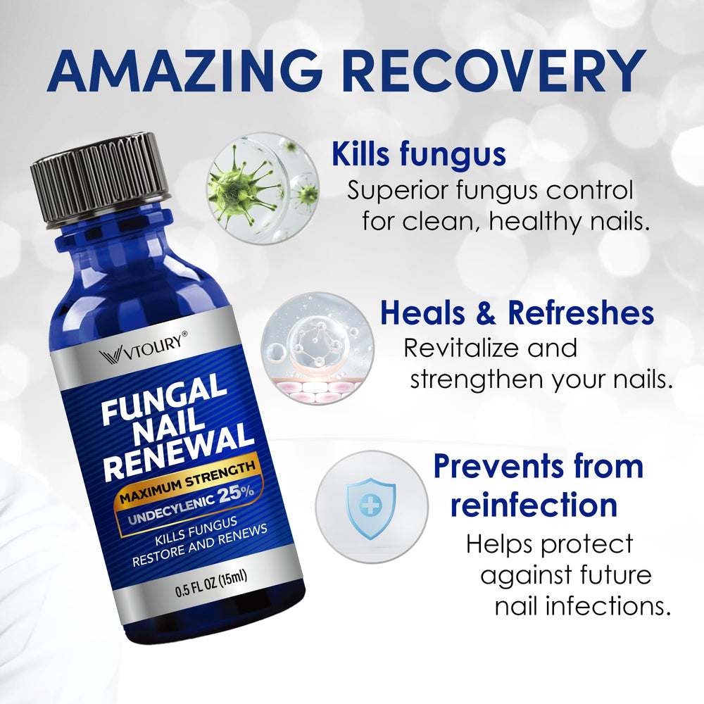 VTROUY Nail repair solution texture close-up shows rich, restorative formula.