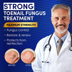 VTROUY applying solution on toenail demonstrates quick absorption for healthier-looking nails.