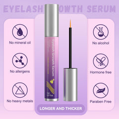 Vxzit vegan lash serum badge on packaging signaling gentle daily care.