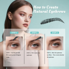 W3W angled brush detail for shaping and defining brow arches