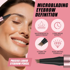 W3W eyebrow pencil tip creating natural hair-like strokes