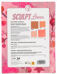 W7 Extra Fine Liquid Eyeliner closeup, precise pink line for sharp definition.