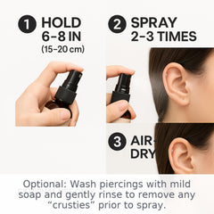 Wacan Tea Tree Piercing Spray purifying action helps reduce bumps and irritation.