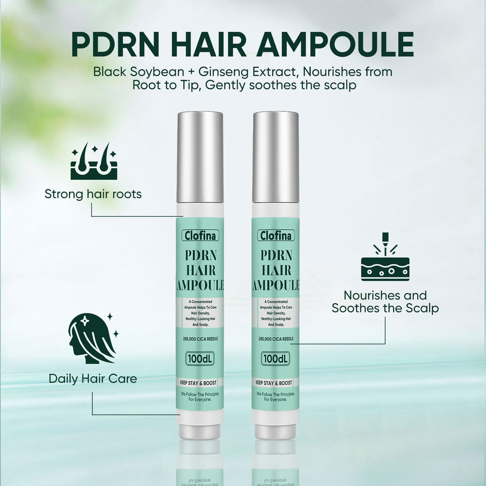 WAESKI PDRN Hair Ampoule packaging shows nourishing botanical blend.