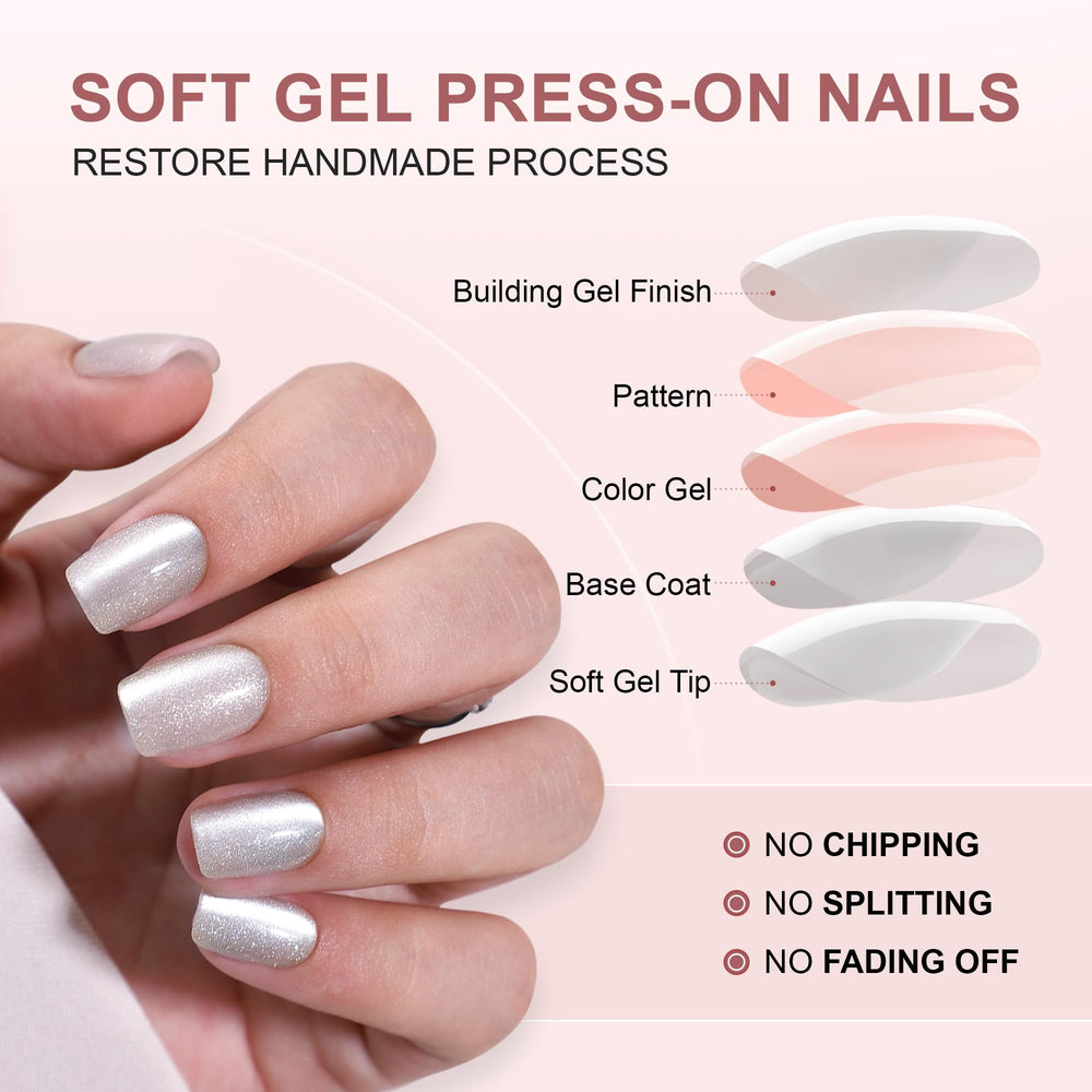 Soft gel material provides flexible, comfortable wear for daily activities
