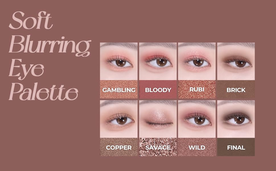 WAKEMAKE easy-application shadows work with brush or finger for quick looks