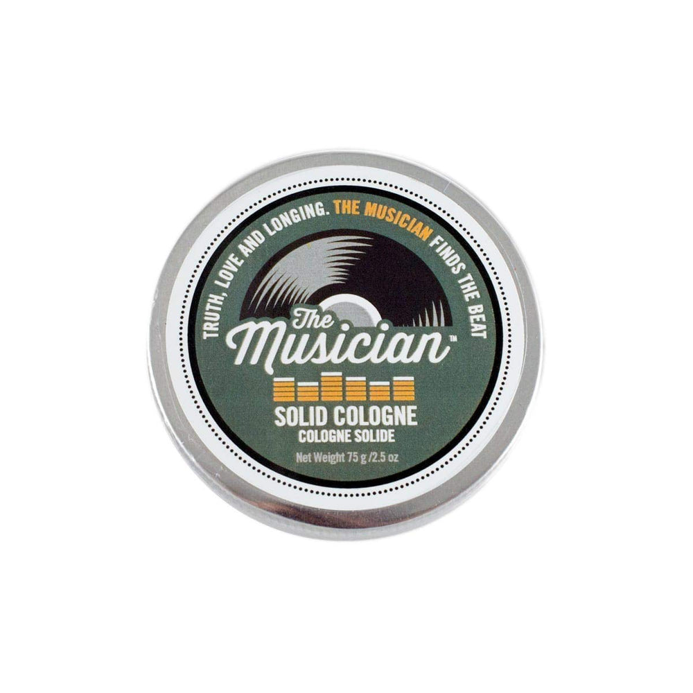 Walton Wood Farm The Musician solid cologne in a compact tin for travel-ready freshness.