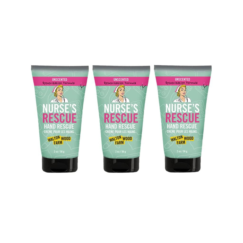 Walton Wood Farm Nurse's Rescue hand cream 2-oz nourishes dry hands for daily comfort.