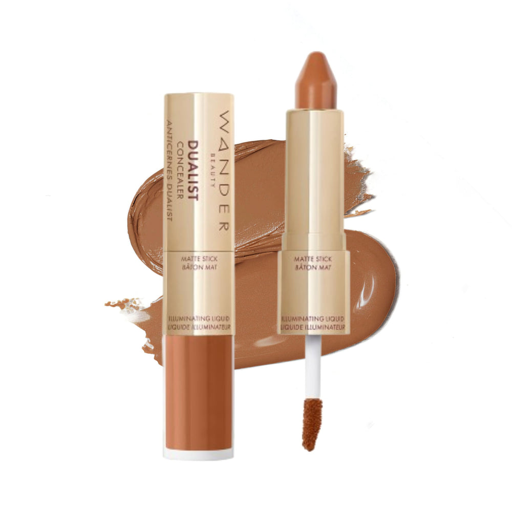 Wander Beauty Dualist matte concealer stick provides precise blemish coverage