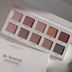Wander Beauty In Neutral travel case view emphasizing portability.