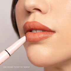 Lipsetter packaging shot highlights vegan, cruelty-free promise and clean formula