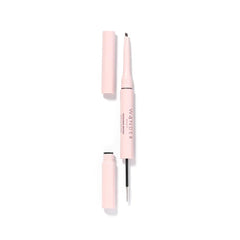 Wander Beauty Upgraded Brows pencil and gel duo packaging for quick, elegant brow grooming.