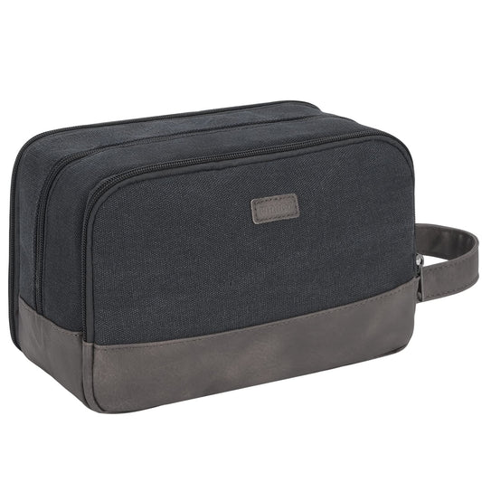 WANDF travel toiletry bag front view with spacious main compartment for easy packing