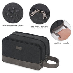 WANDF leather handle and canvas body for durable travel