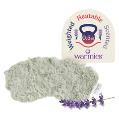 Warmies eye mask with plush faux fur for cozy warmth