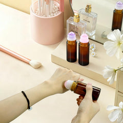 Warmify Travel kit with gold caps for elegant on-the-go self-care.
