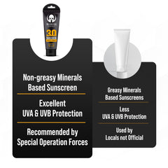 Cruelty-free Warrior SPF 30 mineral sunscreen bottle for eco-conscious protection