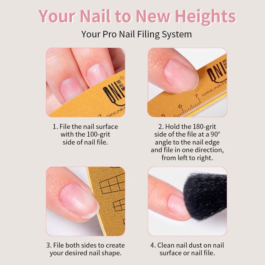 Washable nail buffer with thick core reduces flex for precise filing