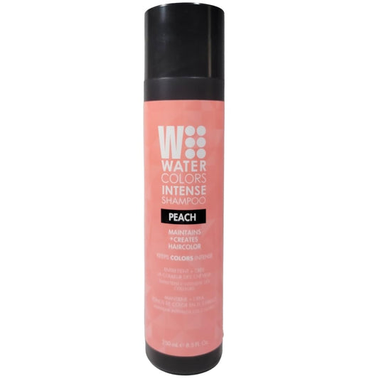 Watercolors Peach bottle pour showing easy color refresh for hair
